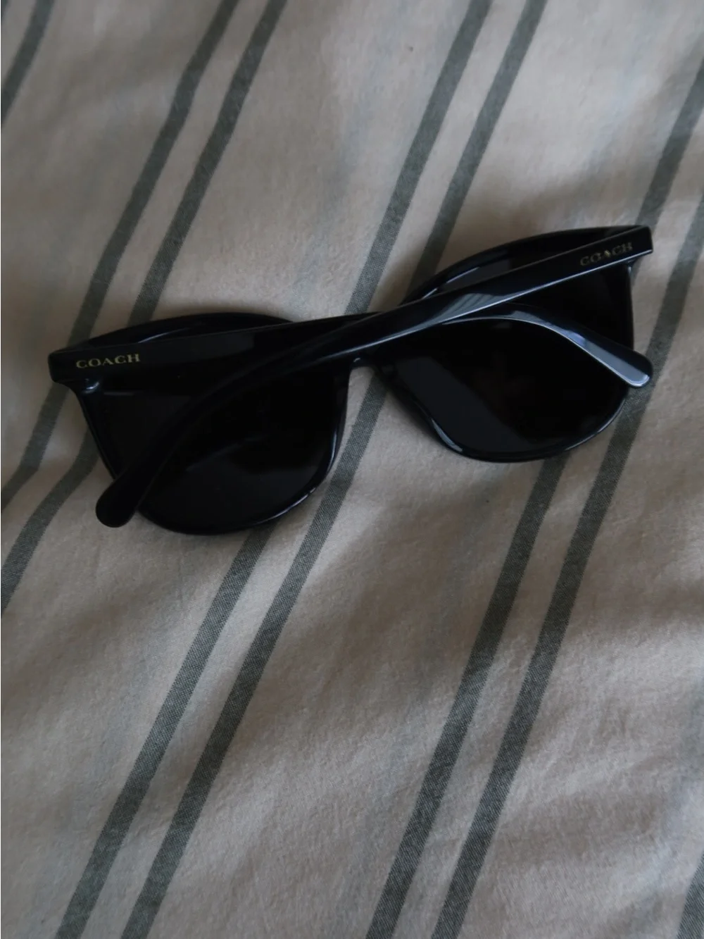 Coach Womens Black Sunglasses with Matching Black Case
